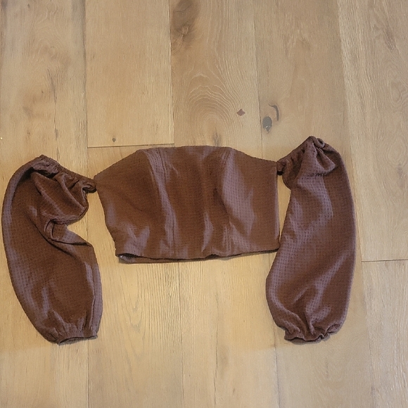 wild fable Tops - Brown Wild Fable Crop Top Size Medium
